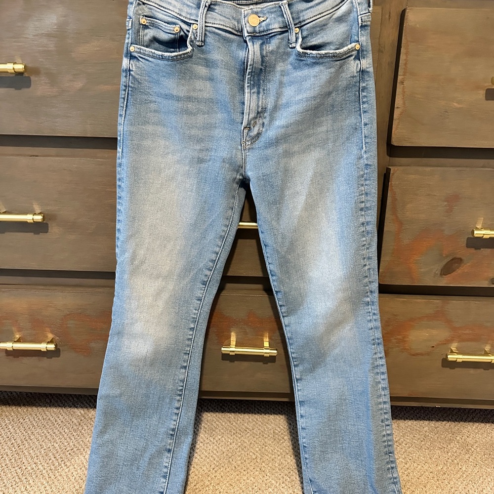 MOTHER Insider Crop Step Fray